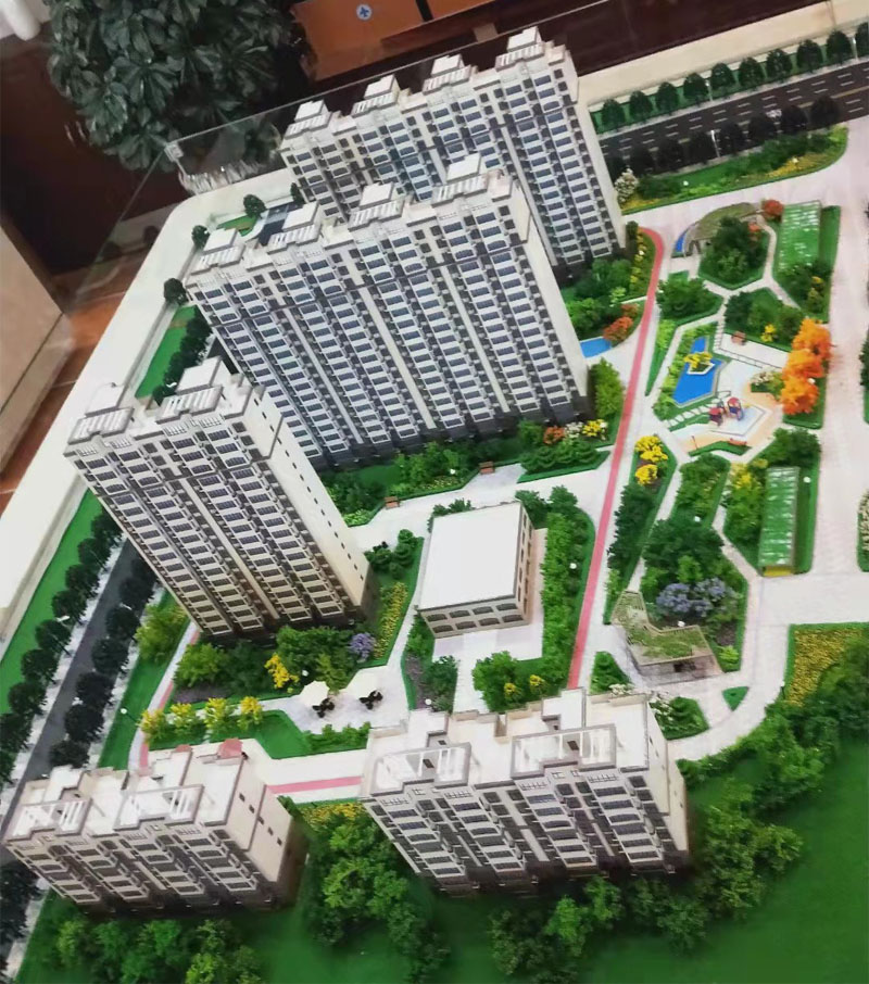 唐山建筑沙盘模型之大悦新城悦府模型(图1)